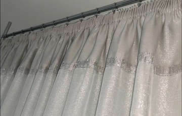 ШТОРА БАТИСТ МОРОЗ ВЕС СВИНЦА НА МЕТР, ГЛЯНЦЕВАЯ ВУАЛЬ, ВЫСОТА 280 СМ