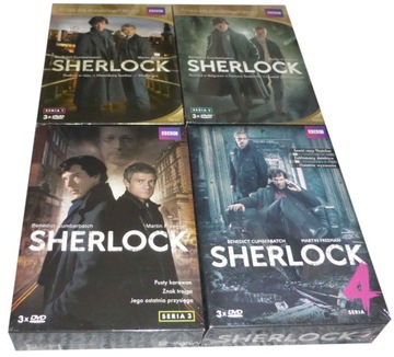 Sherlock komplet seria 1 2 3 4 (13DVD) Nowe