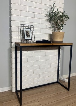 KONSOLA LOFT INDUSTRLIALNA DĄB NATURALNY toaletka
