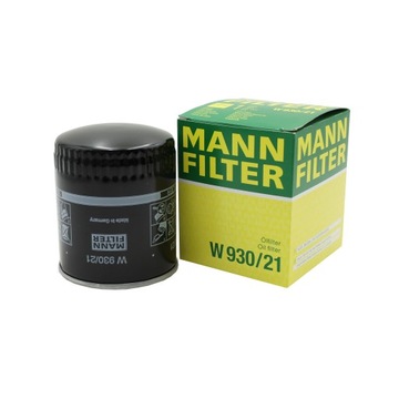 MANN FILTR OLEJU W930/21 AUDI 80 B4 A4 B5 B6 B7 A6 C4 C5 C6 A8 D2 D3