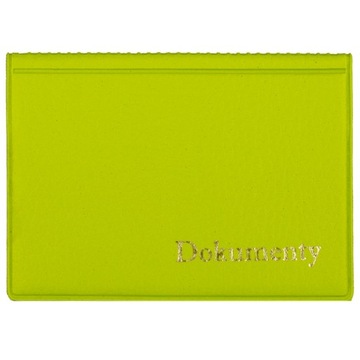 minimalistyczna OKŁADKA na DOKUMENTY różne kolory KM PLASTIK ochronne ETUI