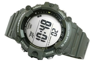 ZEGAREK MĘSKI SPORTOWY CASIO WYTRZYMAŁY MILITARNY 10 BAR DUAL TIME