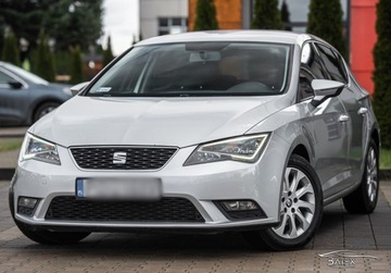 Seat Leon III Hatchback 1.6 TDI CR 105KM 2014 Seat Leon 1.6TDI 105KM 2014 Bezwypadkowy SalonPL Ledy 2xCzujniki Clima, zdjęcie 5