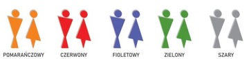Szatnia Toaleta WC - znaczek, symbol na drzwi 10cm - lustro złote