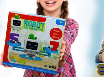 ИГРУШКА ДЛЯ ИЗУЧЕНИЯ АНГЛИЙСКОГО ЯЗЫКА РОЗОВАЯ + МАТЕМАТИКА РОБОТ ОБРАЗОВАТЕЛЬНАЯ ИГРУШКА