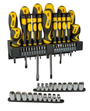 НАБОР ОТВЕРТОК И НАСАДОК STANLEY SOFT GRIP, 57 ШТ.