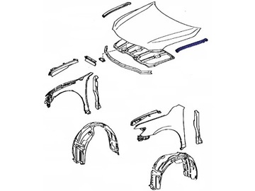 TOYOTA CAMRY 2006-2009 PLAST LEVÝ OEM 5338906020