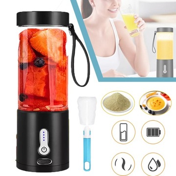 PRZENOŚNY BLENDER DO OWOCÓW, SOKU, DUŻA POJEMNOŚĆ, ANTYPOŚLIZGOWY, PODRÓŻY