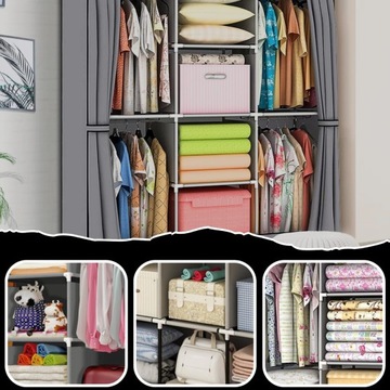 Шкаф из текстильной ткани Складной шкаф XXL