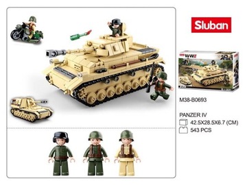 Кирпичи Немецкий танк Pzkpfw IV/Насхорн + ОРУЖИЕ LEGO