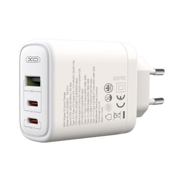 Szybka mocna Ładowarka USB 2 USB-C typ C 65W QC 3.0 PD do iPhone Apple