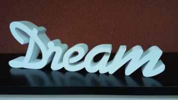 Комбинированная надпись Dream-dream 3D украшение 12х38см