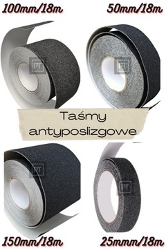 ПРОТИВОСКОЛЬЖАЮЩАЯ ЛЕНТА ПРЕМИУМ 150 мм 18 м ЧЕРНАЯ ШИРИНА 15 СМ OHS