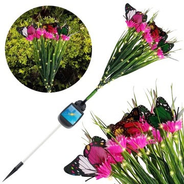 Светодиодная солнечная садовая лампа с луговым приводом, декоративная для сада, 70 см, 1 шт.