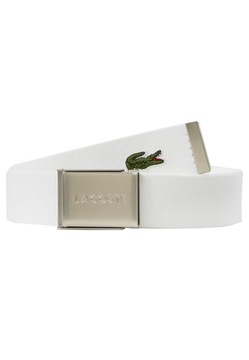 Lacoste Pasek męski, Blanc, 90