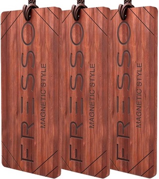 3x Fresso Magnetic - Drewniana ZAWIESZKA ZAPACHOWA