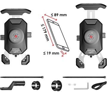 Держатель для телефона на мотоцикле с зарядным устройством USB C