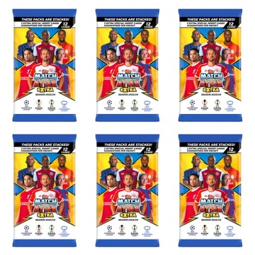 Match Attax Extra Saszetki 6 szt. 2024 Karty piłkarskie Topps Liga Mistrzów