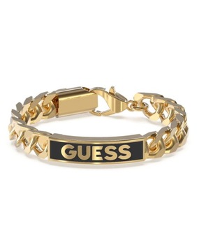 Bransoletka męska GUESS X Power Logo Stal kolor złota Karabińczyk Rozmiar L