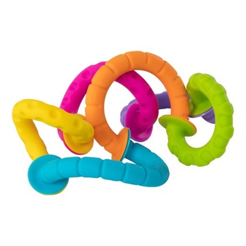 Прорезыватели PIPSQUIGZ RINGLETS BOBO SUCTION CUP RINGS soft INFANT цвет