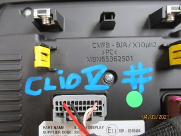 ДИСПЛЕЙ дисплей RENAULT CLIO V 280343524R