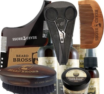 Zestaw By My Beard Szczotka Grzebień wzornik brody