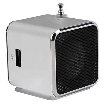 GŁOŚNIK BEZPRZEWODOWY PRZENOŚNY MINI RADIO FM LED BLUETOOTH AUX EKRAN LCD