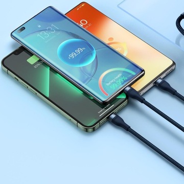 КАБЕЛЬ BASEUS FAST USB — МОЛНИЯ | МИКРО USB | USB-C МОЩНЫЙ 100 Вт 1,5 м