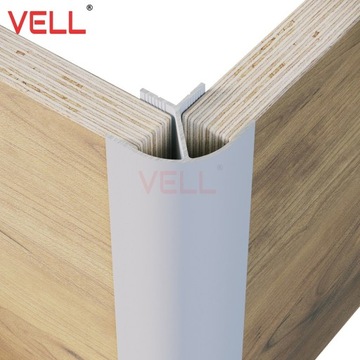 Внешний угловой мебельный профиль V ALU15мм кемпер