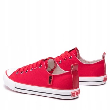 TRAMPKI NISKIE CZERWONE BIG STAR BUTY JJ174063 R45