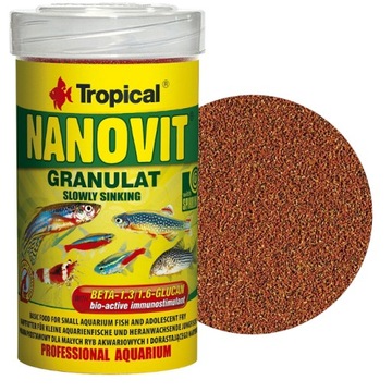 Tropical NANOVIT GRANULAT pokarm dla małych ryb 100ml