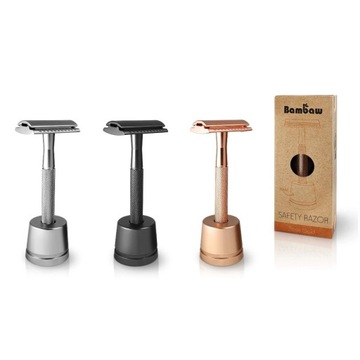 Металлическая бритва Bambaw Rosegold