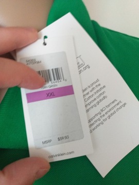 CALVIN KLEIN KOSZULKA POLO MĘSKA XXL ZIELONA