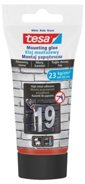 Tesa klej montażowy biały w tubce na zewnątrz 110g mury,kamień