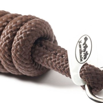 Uwiąz z karabińczykiem KAVALKADE 2,2m Brązowy