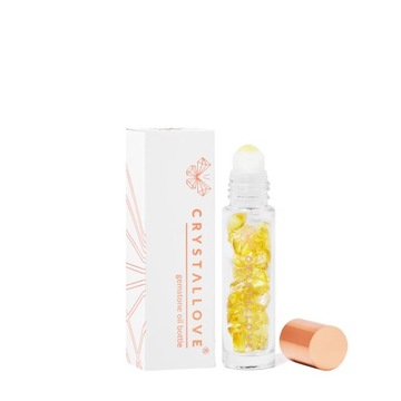 CRYSTALLOVE Buteleczka z kryształami na olejek 10ml - bursztyn cytrynowy