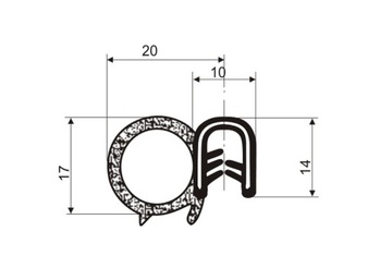 FSO SYRENA uszczelka drzwi KOMPLET