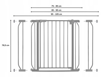 РАСШИРИТЕЛЬНЫЕ КОРОТКИ БЕЗОПАСНОСТИ LIONELO 75-105 см