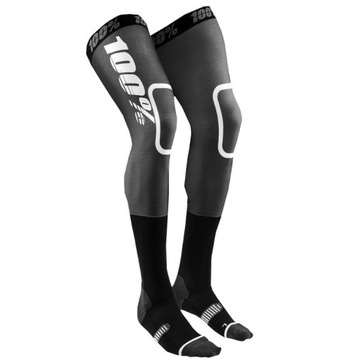 SKARPETY POD OCHRANIACZE 100% CZARNE MX NA CROSSA QUADA REV BK/WH L/XL