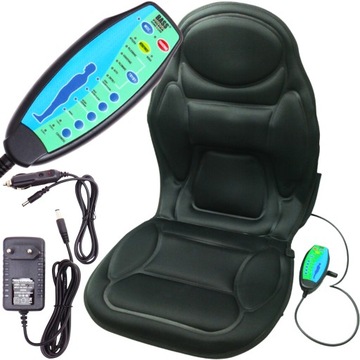 Mata SAMOCHODOWA PODGRZEWANA + Pilot AUTO KRZESŁO FOTEL MASAŻ MASUJĄCA