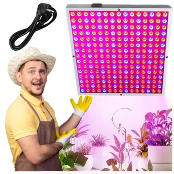LAMPA WZROSTU ROŚLIN DOSWIETLANIA UPRAWY KWIATOW PANEL LAMPY GROW LIGHT LED