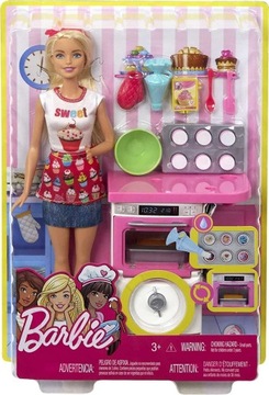 LALKA BARBIE ZESTAW DOMOWE WYPIEKI FHP57