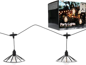 Lampki ogrodowe GIRLANDA 6 LED Zewn TIMER - 5,5 m