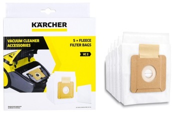 KARCHER worki flizelinowe do VC 2 5 szt.