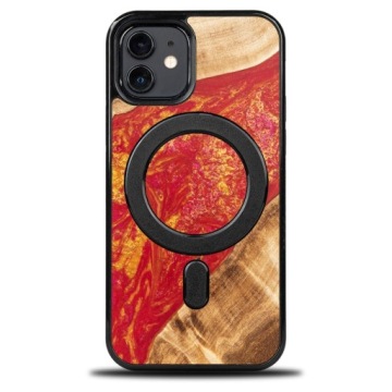 Pouzdro Bewood Unique pro iPhone 12 12 Pro Neonové Paříž s MagSafe
