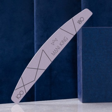 Одноразовая пилочка для ногтей Crescent Boat 100/180 HQ Mani King 1шт