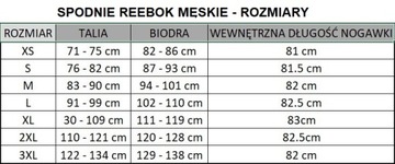 REEBOK SPODNIE DRESOWE MĘSKIE BAWEŁNIANE HG4456 - XL