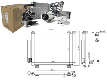 KONDENZÁTOR KLIMATIZACE SUZUKI VAGÓN R 1.3 DDIS (M