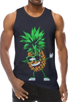 Koszulka bez rękawów 3D Print Palm Tree Graphic