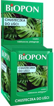 15x CHUSTECZKA NABŁYSZCZAJĄCA DO LIŚCI ROŚLIN CZYŚCI KURZ BIOPON